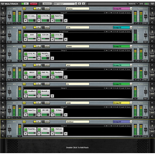 Waves MultiRack for Live Sound (Native)