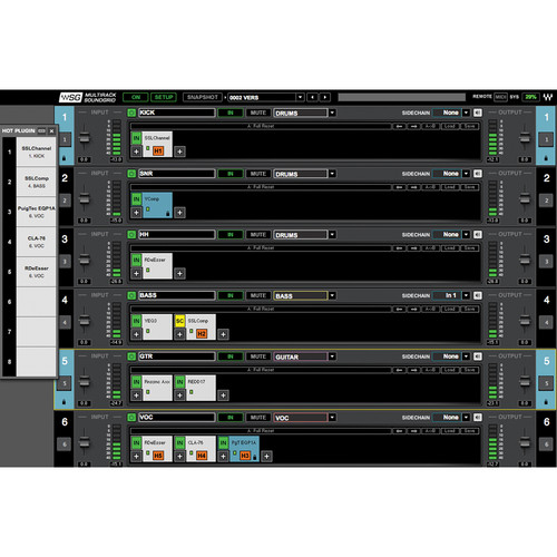 Waves MultiRack - Live Sound Plug-In Host for MultiRack SoundGrid (Download)