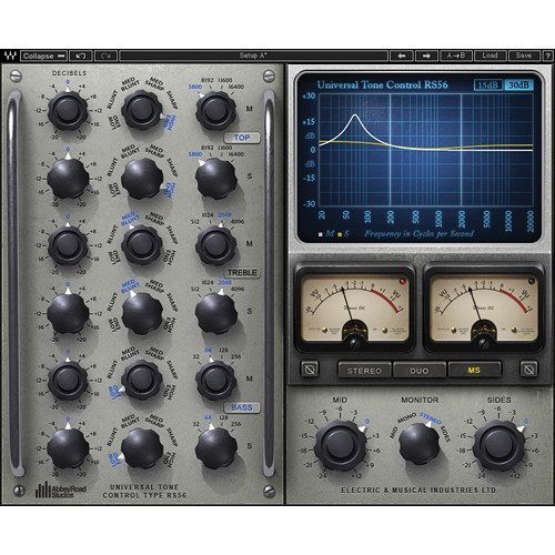 Waves RS56 Passive EQ - Equalizer Plug-In (Native/SoundGrid, Download)