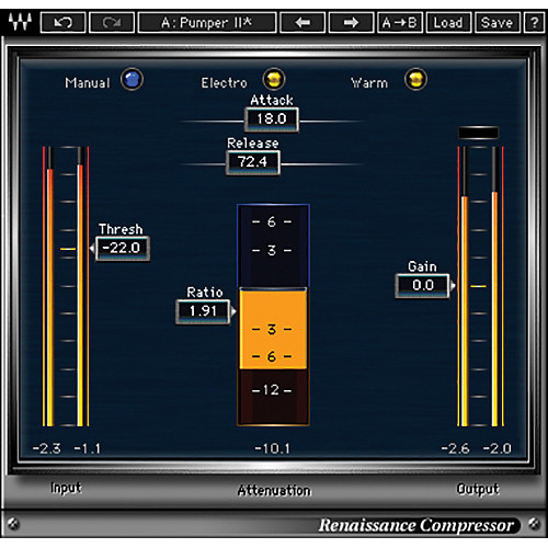 Waves Renaissance Compressor - Dynamics Plug-In (Native/SoundGrid, Download)