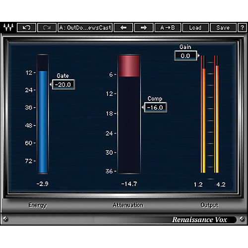 Waves Renaissance Vox - Dynamics Processor Plug-In (Native/SoundGrid, Download)