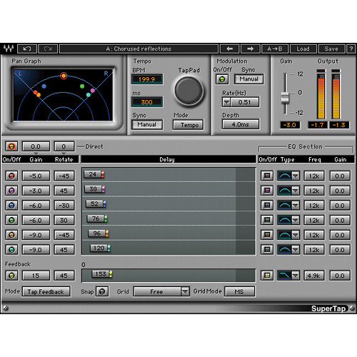 Waves SuperTap - Analog Style Delay Plug-In (Native/SoundGrid, Download)