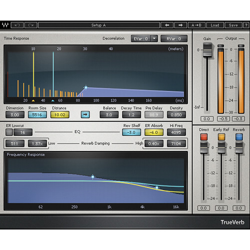 Waves TrueVerb - Real Room Simulation Plug-In (Native/SoundGrid, Download)