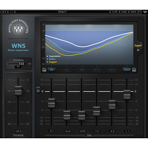 Waves WNS Noise Suppressor - Audio Post Processor Plug-In (Native/SoundGrid, Download)