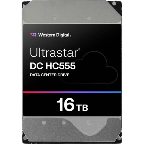 WD 16TB Ultrastar HC555 7200 rpm SATA III 3.5" Data Center Drive