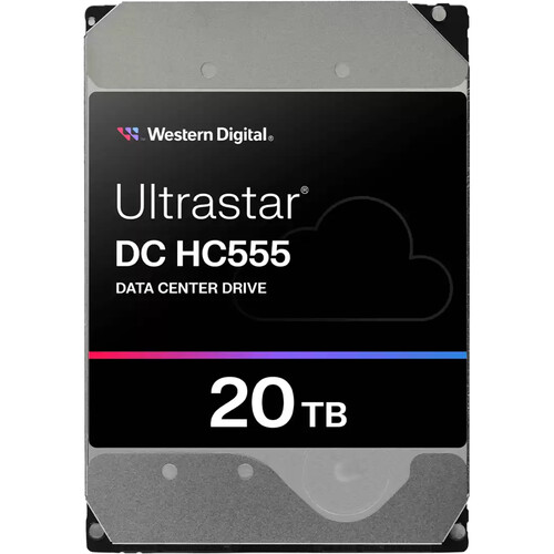 WD 20TB Ultrastar HC555 7200 rpm SATA III 3.5" Data Center Drive