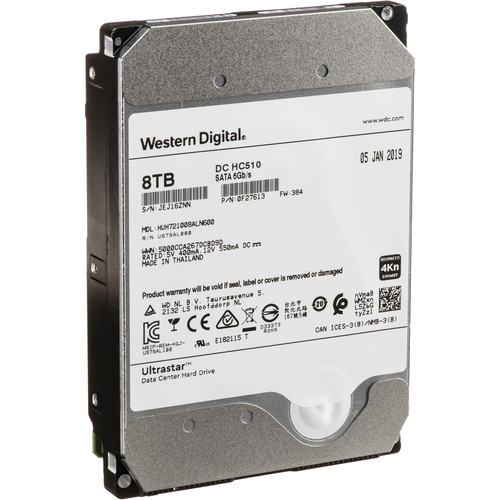 WD 8TB Ultrastar DC HC510 7200 rpm SATA III 3.5" Internal NAS HDD