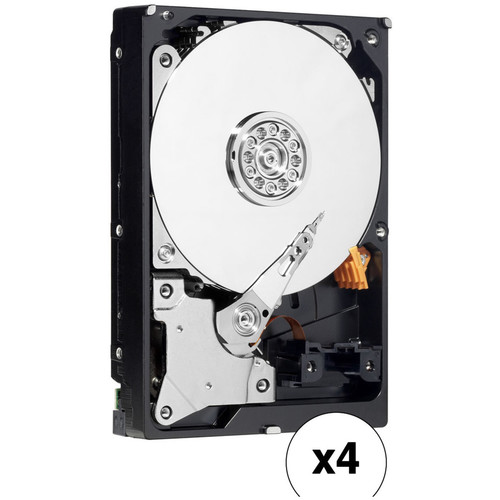 WD 4TB Network HDD Retail Kit (4-Pack, WD40EFRX, Red Drives)