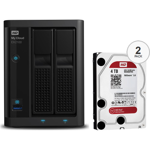 WD My Cloud Expert Series EX2100 8TB (2 x 4TB) NAS Kit