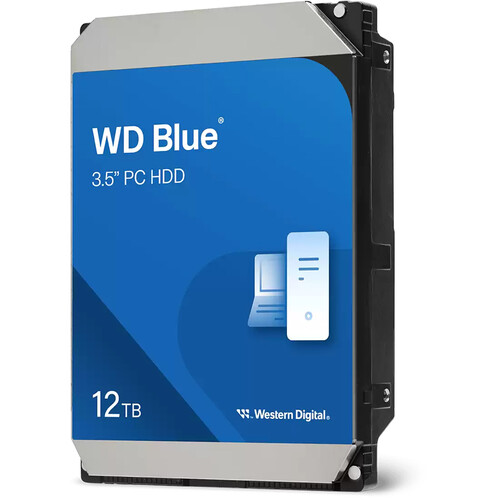 WD 12TB Blue 7200 SATA III 3.5" Internal HDD