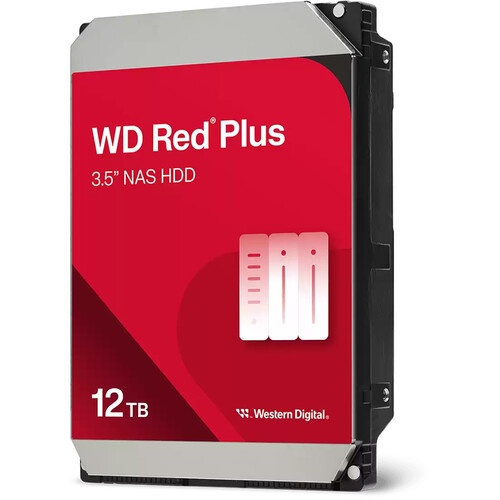 WD 12TB Red Plus 7200 rpm SATA III 3.5" Internal NAS HDD (OEM)