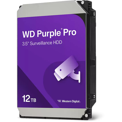 WD 12TB Purple Pro 7200 rpm SATA III 3.5" Internal Surveillance Hard Drive (OEM)
