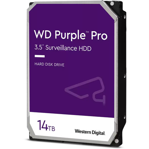 WD 14TB Purple Pro 7200 rpm SATA III 3.5" Internal Surveillance Hard Drive (Retail)