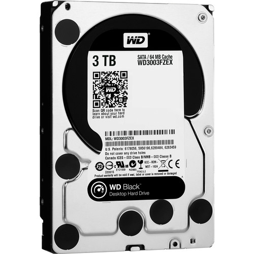 WD 3TB Black 7200 rpm SATA III 3.5" Internal HDD (OEM)