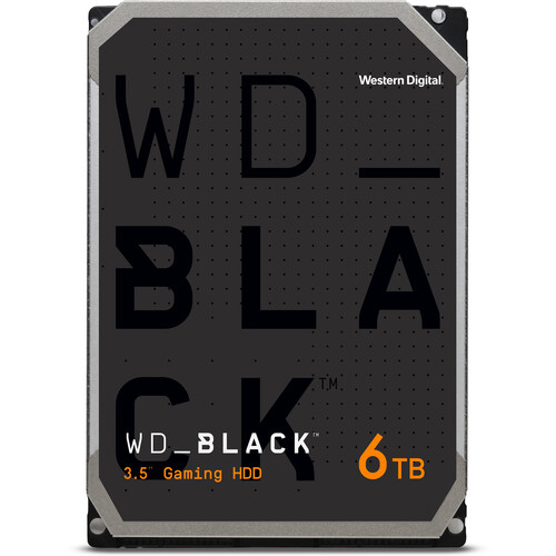 WD 6TB WD_BLACK 7200 rpm SATA III 3.5" Internal Gaming HDD (128MB Cache)