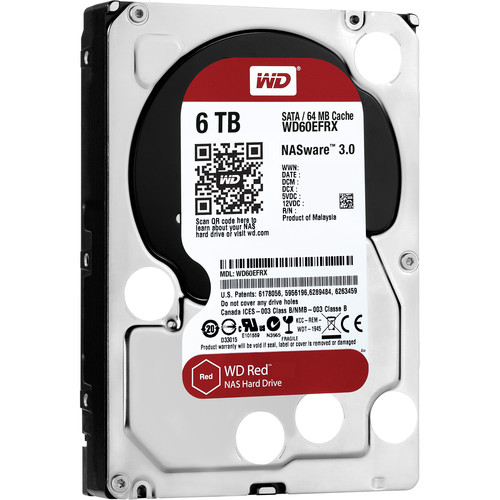 WD 6TB Red 5400 rpm SATA III 3.5" Internal NAS HDD (OEM)
