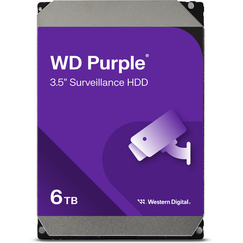WD 6TB Purple SATA III 3.5" Internal Surveillance HDD (Retail)