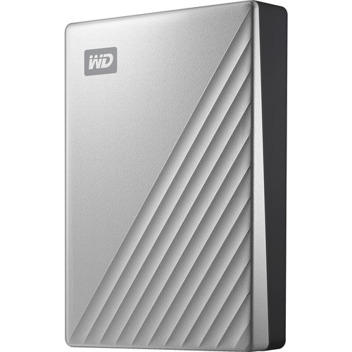 WD 4TB My Passport Ultra USB 3.0 Type-C External Hard Drive (Silver)