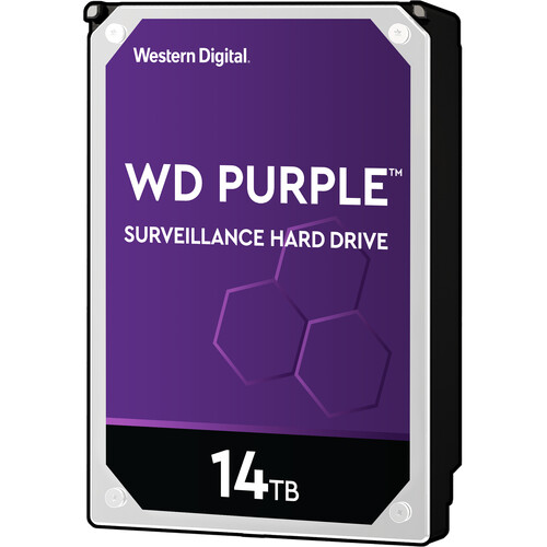 WD 14TB Purple 7200 rpm SATA III 3.5" Internal Surveillance Hard Drive (Retail)