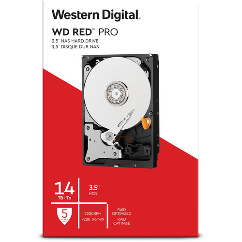 WD 14TB Red Pro 7200 rpm SATA III 3.5" Internal NAS HDD (Retail)