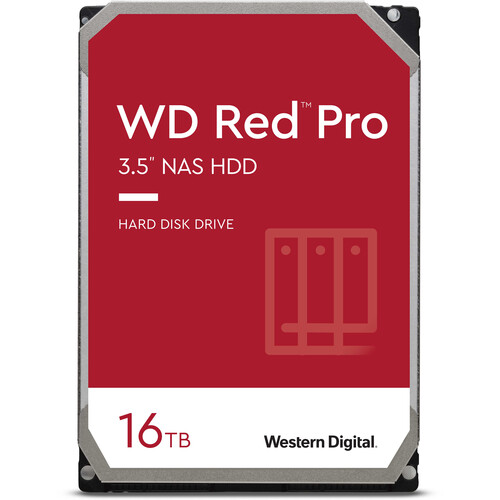 WD 16TB Red Pro 7200 rpm SATA III 3.5" Internal NAS HDD (Retail)