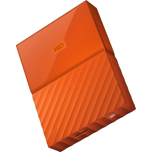 WD 2TB My Passport USB 3.0 Secure Portable Hard Drive (Orange)