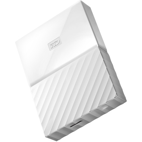 WD 2TB My Passport USB 3.0 Secure Portable Hard Drive (White)
