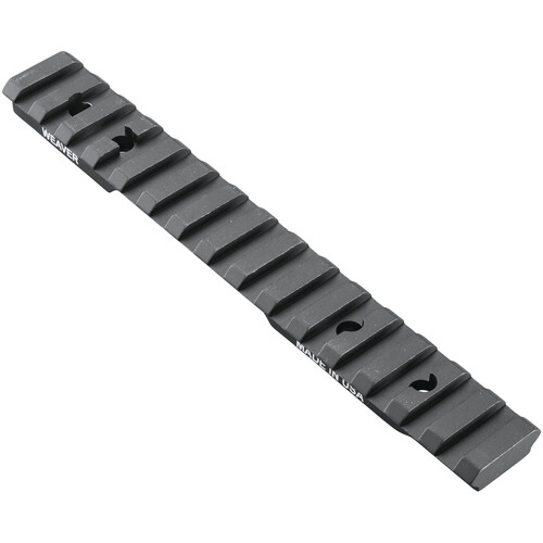 Weaver Extended Multi-Slot Base for Savage 110 LA (8-40, Matte Black, Clamshell Packaging)
