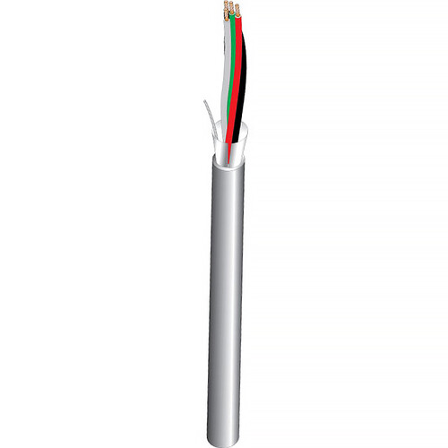 West Penn 3241 22 AWG 4-Conductor Shielded Cable (500', Gray)