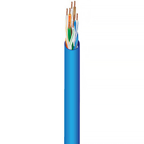 West Penn 4246 23 AWG 4-Pair Cat 6 Unshielded Cable (1000', Blue)