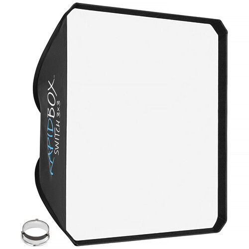 Westcott Rapid Box Switch Fold-Flat Square Softbox with Grid (3 x 3')