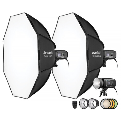 Westcott FJ400-SE 400Ws Strobe with FJ-X3 S Trigger for Sony (220V, EU Power Cord 3-Light Kit)