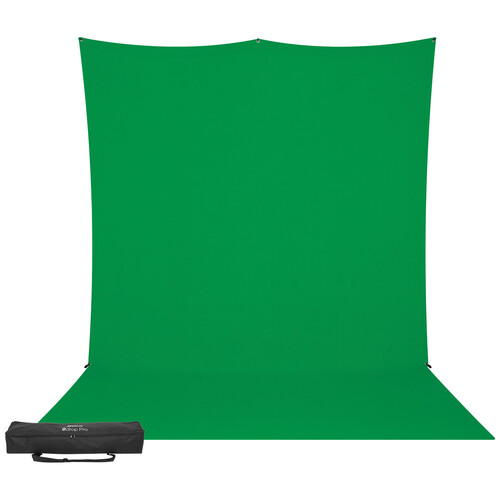 Westcott X-Drop Pro Wrinkle-Resistant Sweep Backdrop Kit (Chroma-Key Green, 8 x 13')