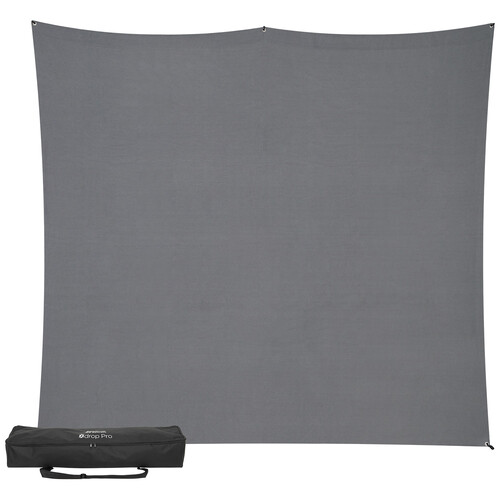 Westcott X-Drop Pro Fabric Backdrop Kit (Neutral Gray, 8 x 8')