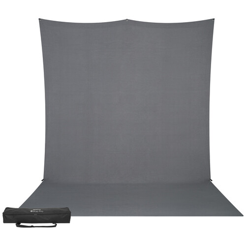 Westcott X-Drop Pro Fabric Backdrop Kit (Neutral Gray, 8 x 13')