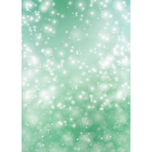Westcott Bokeh Art Canvas Backdrop with Grommets (5 x 7', Green)