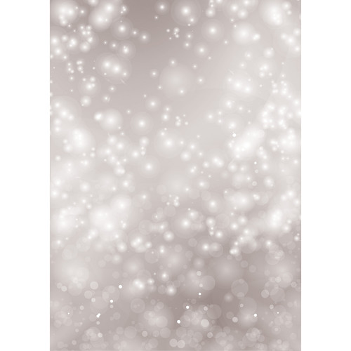 Westcott Bokeh Art Canvas Backdrop with Grommets (5 x 7', Gray)