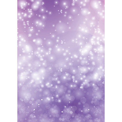 Westcott Bokeh Art Canvas Backdrop with Grommets (5 x 7', Purple)