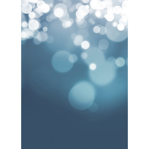 Westcott Gradient Bokeh Matte Vinyl Backdrop with Grommets (5 x 7', Blue)