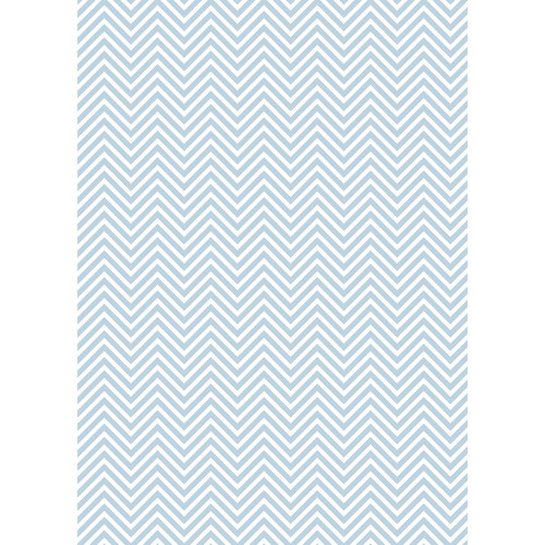 Westcott Classic Chevron Art Canvas Backdrop with Grommets (5 x 7', Light Blue)