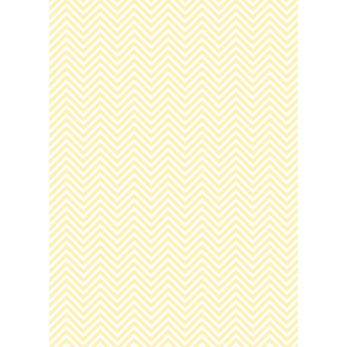 Westcott Classic Chevron Art Canvas Backdrop with Grommets (5 x 7', Light Yellow)