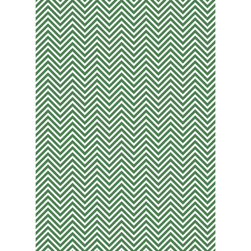 Westcott Classic Chevron Art Canvas Backdrop with Grommets (5 x 7', Rich Green)