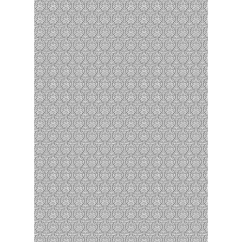 Westcott Classic Damask Art Canvas Backdrop with Grommet Attachment (5 x 7', Gray)