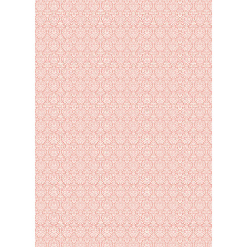 Westcott Classic Damask Art Canvas Backdrop with Grommet Attachment (5 x 7', Peach)
