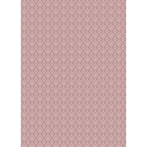 Westcott Classic Damask Art Canvas Backdrop with Grommet Attachment (5 x 7', Red)