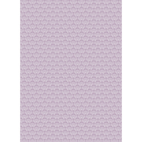 Westcott Elegant Damask Art Canvas Backdrop with Grommets (5 x 7', Purple)