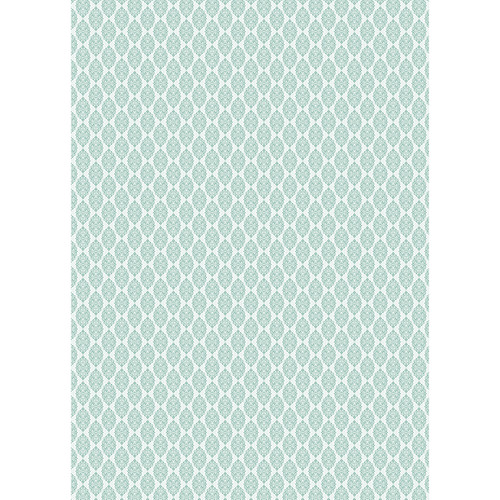 Westcott Modern Damask Art Canvas Backdrop with Grommets (5 x 7', Light Tuquoise)