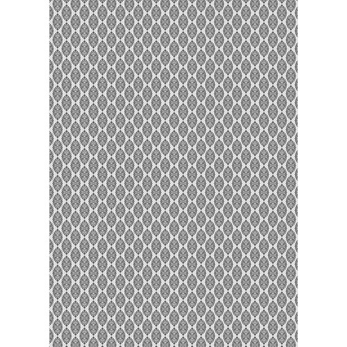 Westcott Modern Damask Art Canvas Backdrop with Grommets (5 x 7', Light Black)