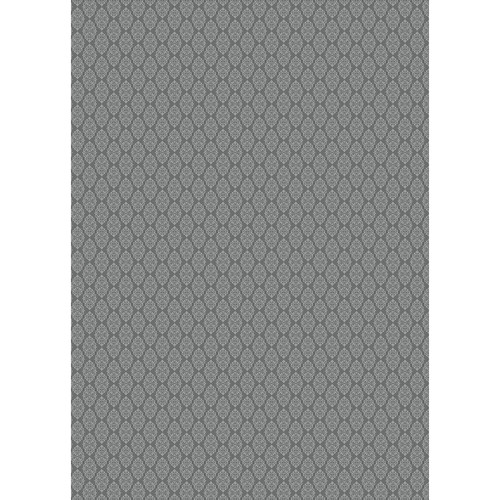 Westcott Modern Damask Art Canvas Backdrop with Grommets (5 x 7', Vintage Black)