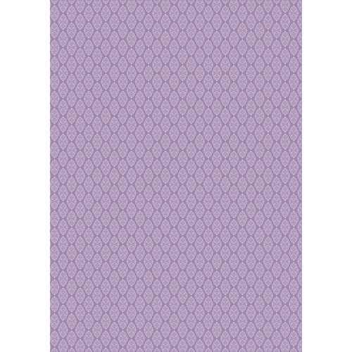 Westcott Modern Damask Art Canvas Backdrop with Grommets (5 x 7', Vintage Purple)